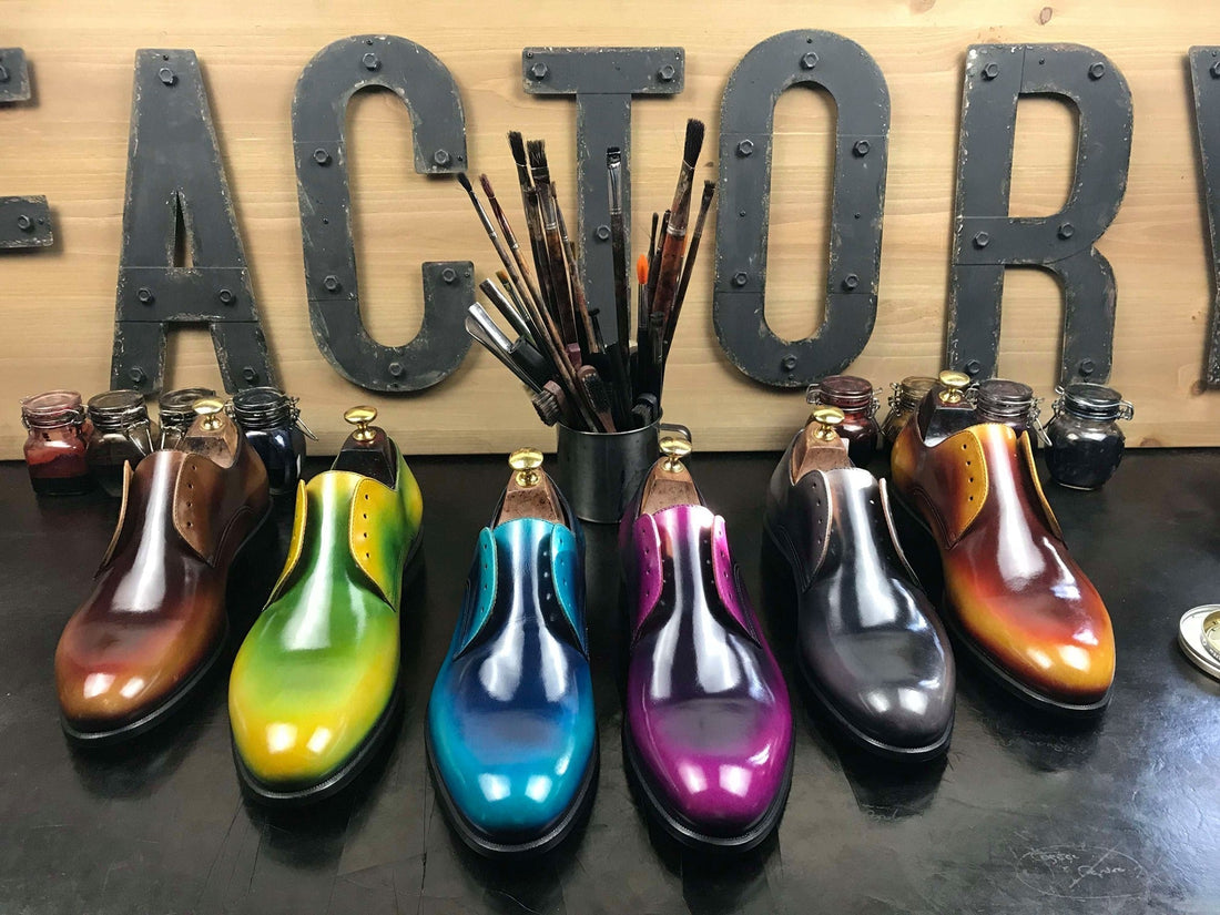 THE ART OF HANDPAINTED PATINA SHOES: A TIMELESS CRAFT OF COLOR AND CHARACTER